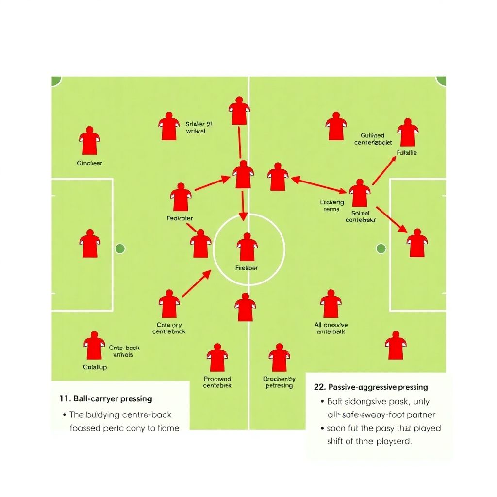 Эффективные схемы давления на центрального защитника: подробный разбор