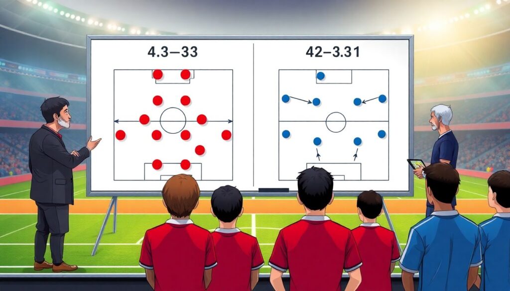 Тактические схемы 4-3-3 и 4-2-3-1: преимущества и слабые стороны - иллюстрация