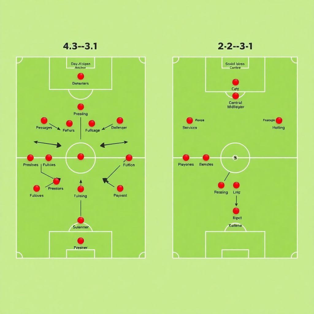 Тактические схемы 4-3-3 и 4-2-3-1: преимущества и слабые стороны в футболе