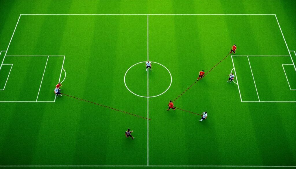 Как формируются атакующие комбинации в большинстве матчей - иллюстрация