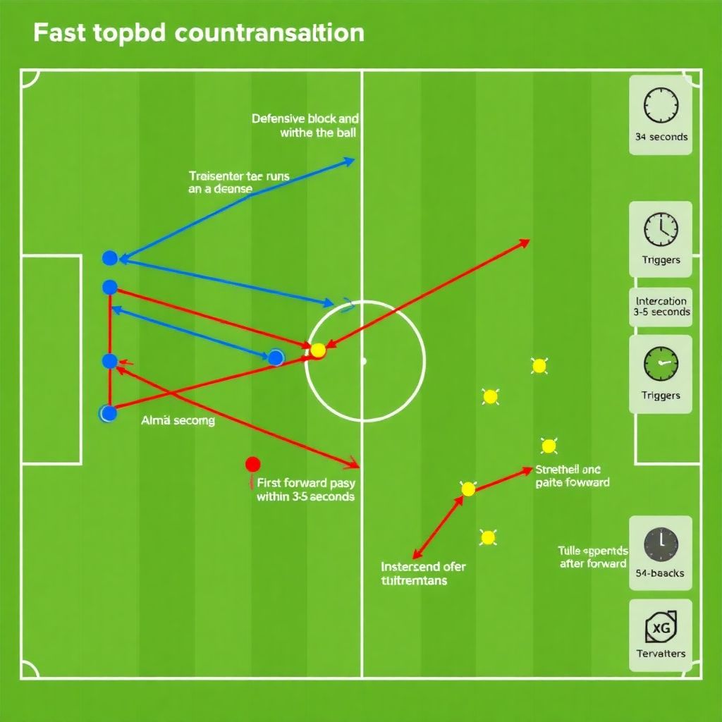 Влияние скорости перехода от обороны к атаке на результат футбольной игры