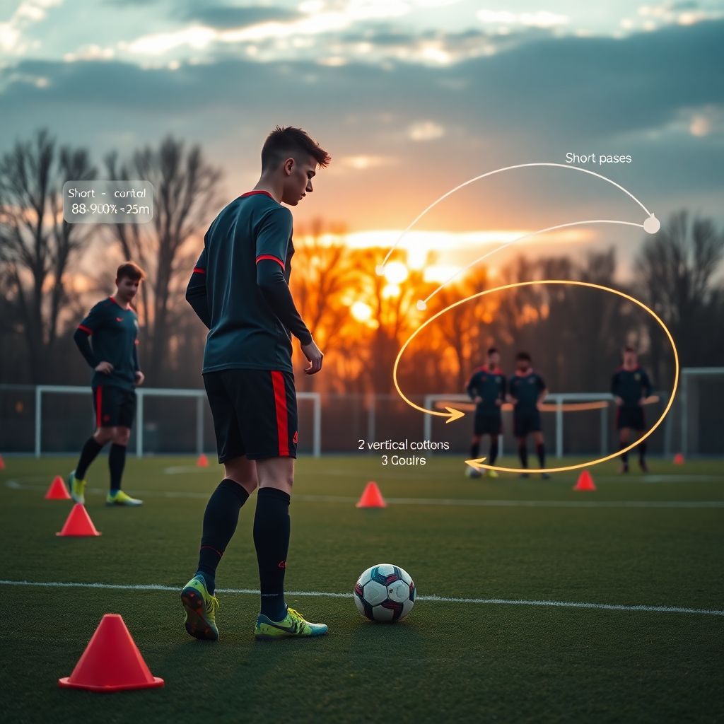 От чего зависит качество паса на разных дистанциях в футболе