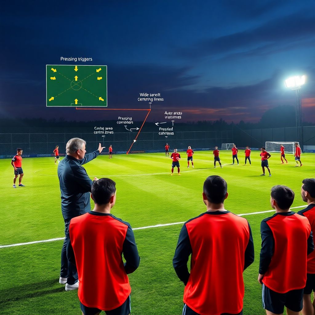 Как тренеры работают над дисциплиной в прессинге в современном футболе