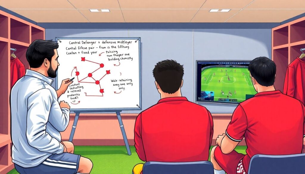 Секреты выстраивания связок между защитниками и опорниками - иллюстрация