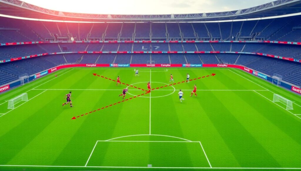Расстановка фуллбеков и их роль в атаках - иллюстрация